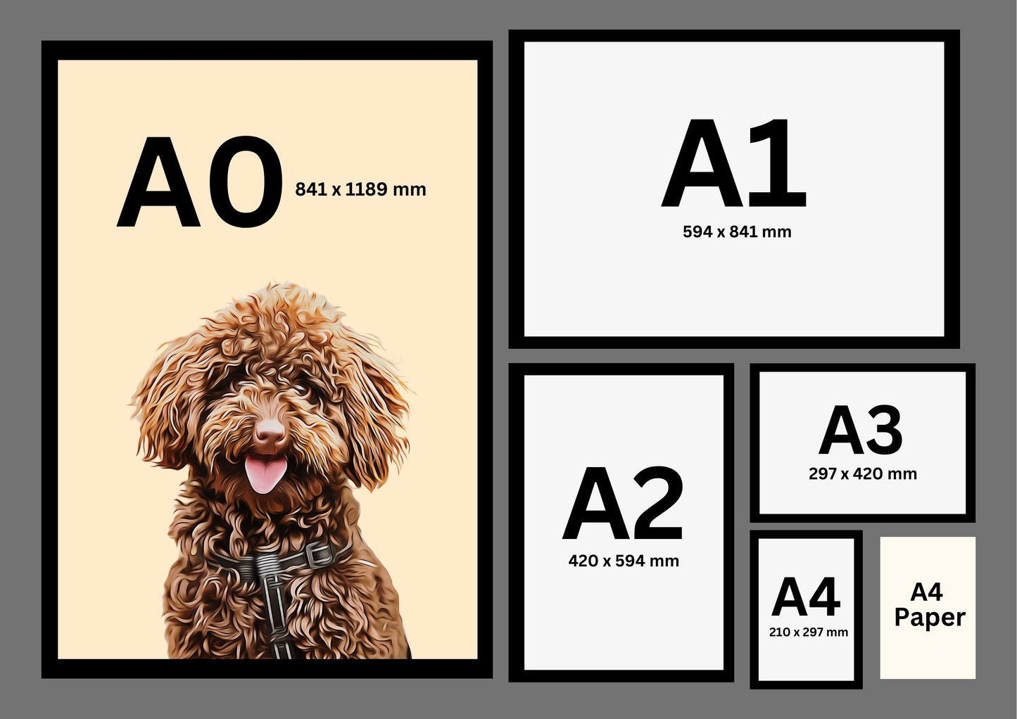 Custom Pet Oil Painting Photo Frame | Turn Your Pet Into Art