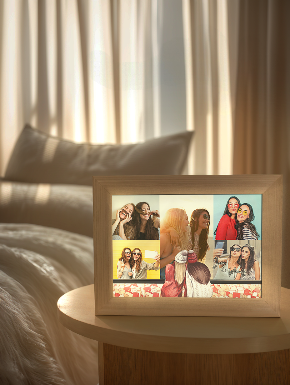 Best Friends Forever Memory Photo Light Frame