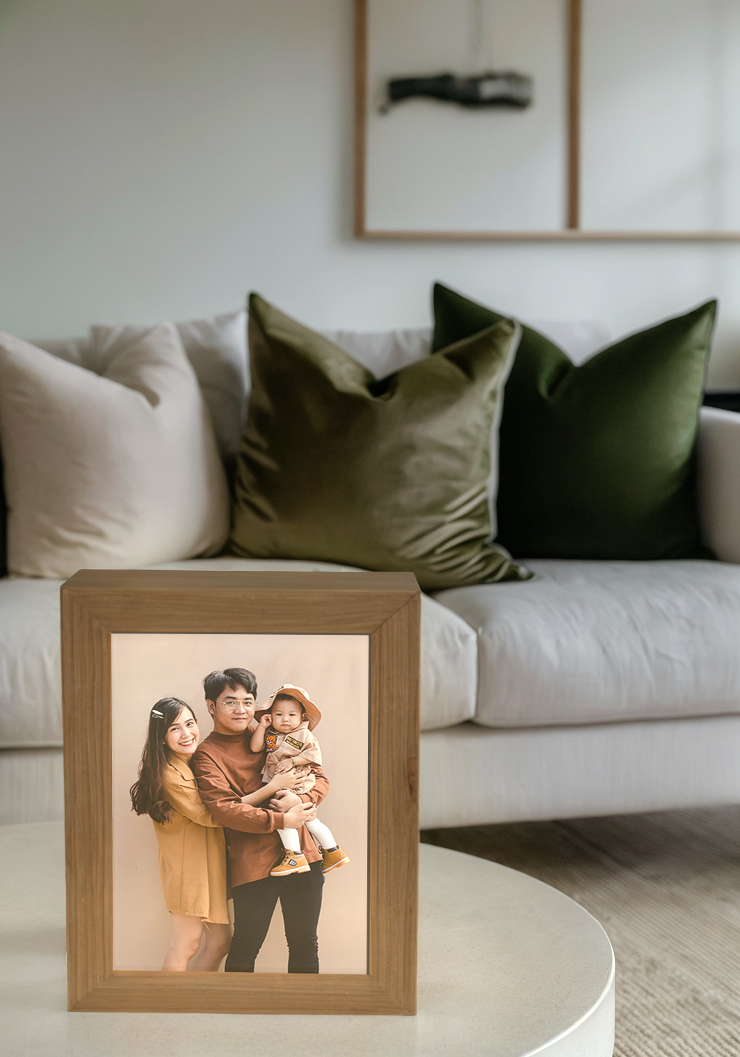 Personalized Family Sketch Photo Light Frame