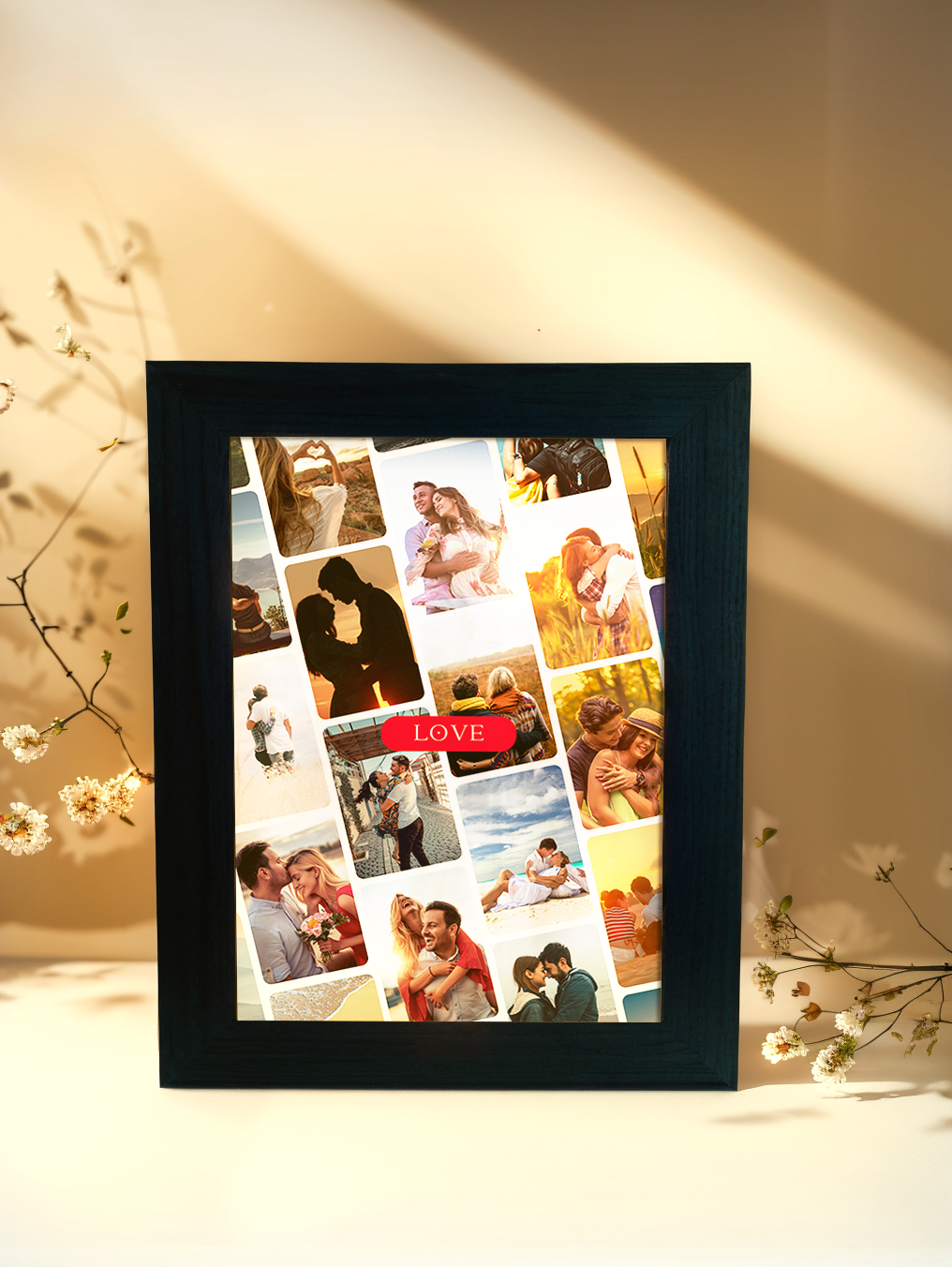 Personalized Love Multi-Photo Light Frame