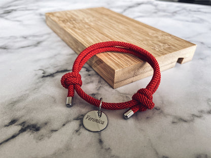 Custom Name Cord Bracelet | Meaningful Gift for Friends & Couples