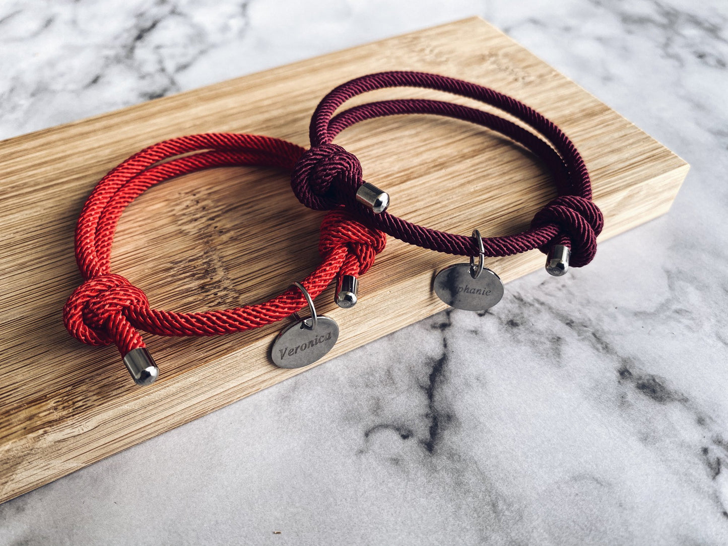 Custom Name Cord Bracelet | Meaningful Gift for Friends & Couples