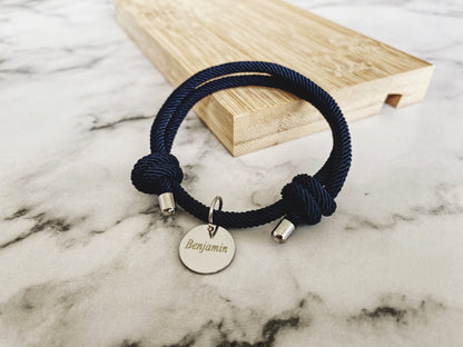 Custom Name Cord Bracelet | Meaningful Gift for Friends & Couples