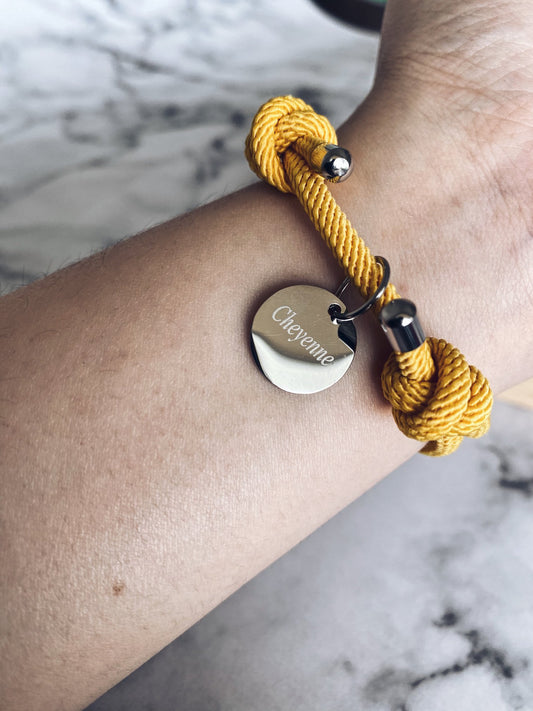 Custom Name Cord Bracelet | Meaningful Gift for Friends & Couples