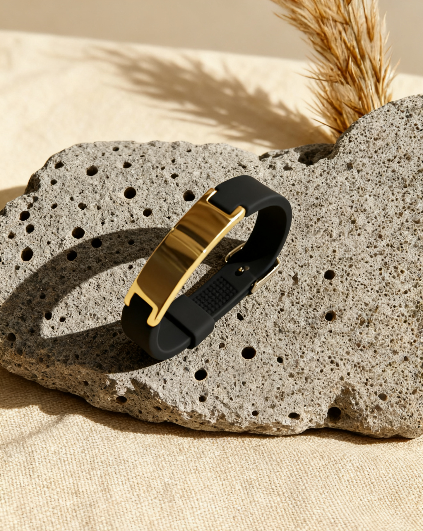 The Perfect Gift for Him & Her | Blaxer 2.0 Anti-Static Bracelet | Stylish Design Meets Everyday Wellness - Long BlackGold