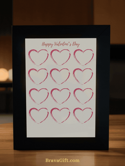 12 Love Couple Photo Light Frame