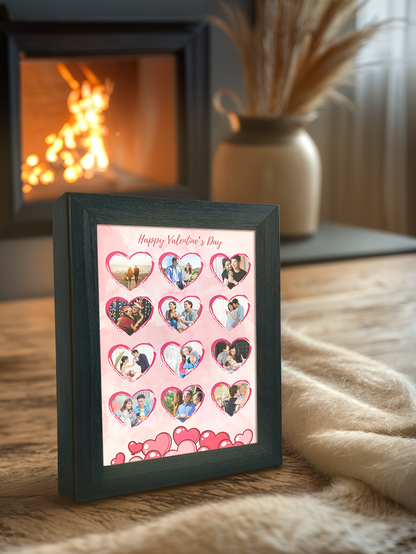 12 Love Couple Photo Light Frame