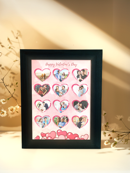 12 Love Couple Photo Light Frame