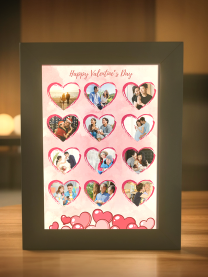 12 Love Couple Photo Light Frame