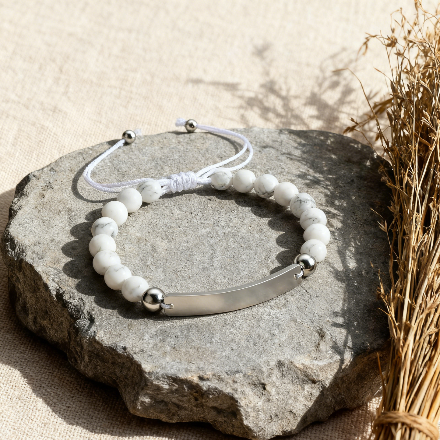 Custom Engraved Black Bead Bracelet | The Perfect Gift for Friends & Couples