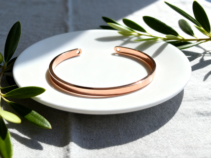 The Perfect Gift for Him & Her | Custom Heart Stainless Steel Bangle | Minimalist Love, Personalized Touch - RoseGold