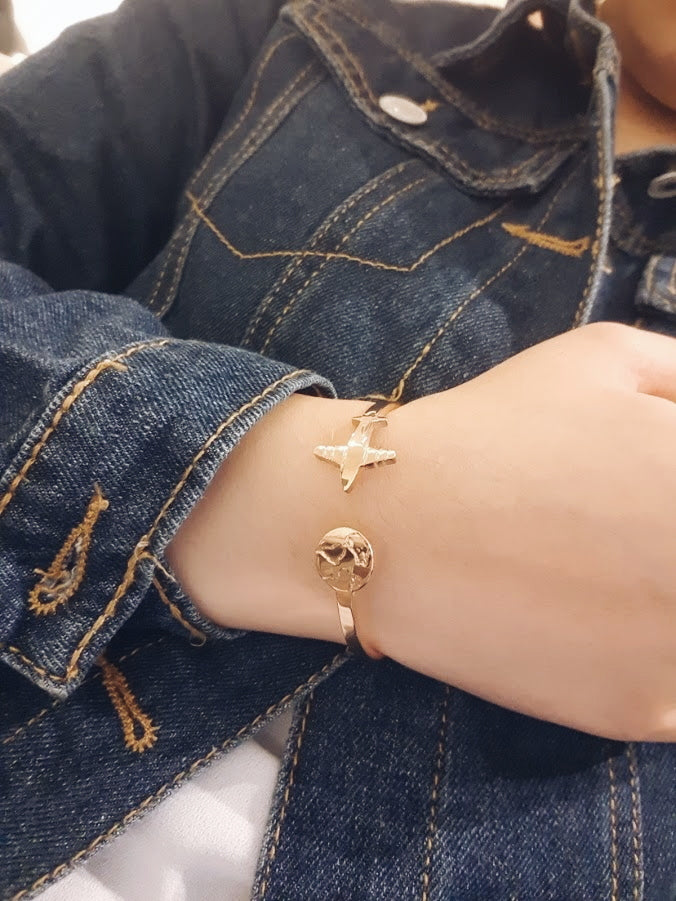 BABAZAC Travel The World Bracelet | Live, Explore, Be Free - RoseGold