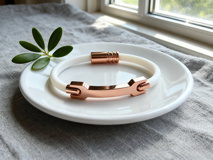The Perfect Gift for Him, Her & Everyone | RS Anti-Static Bracelet | Fashion Meets Function in a Unisex Design - WhiteRose