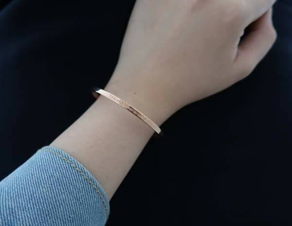 BABAZAC Travel The World Bracelet | Live, Explore, Be Free - RoseGold