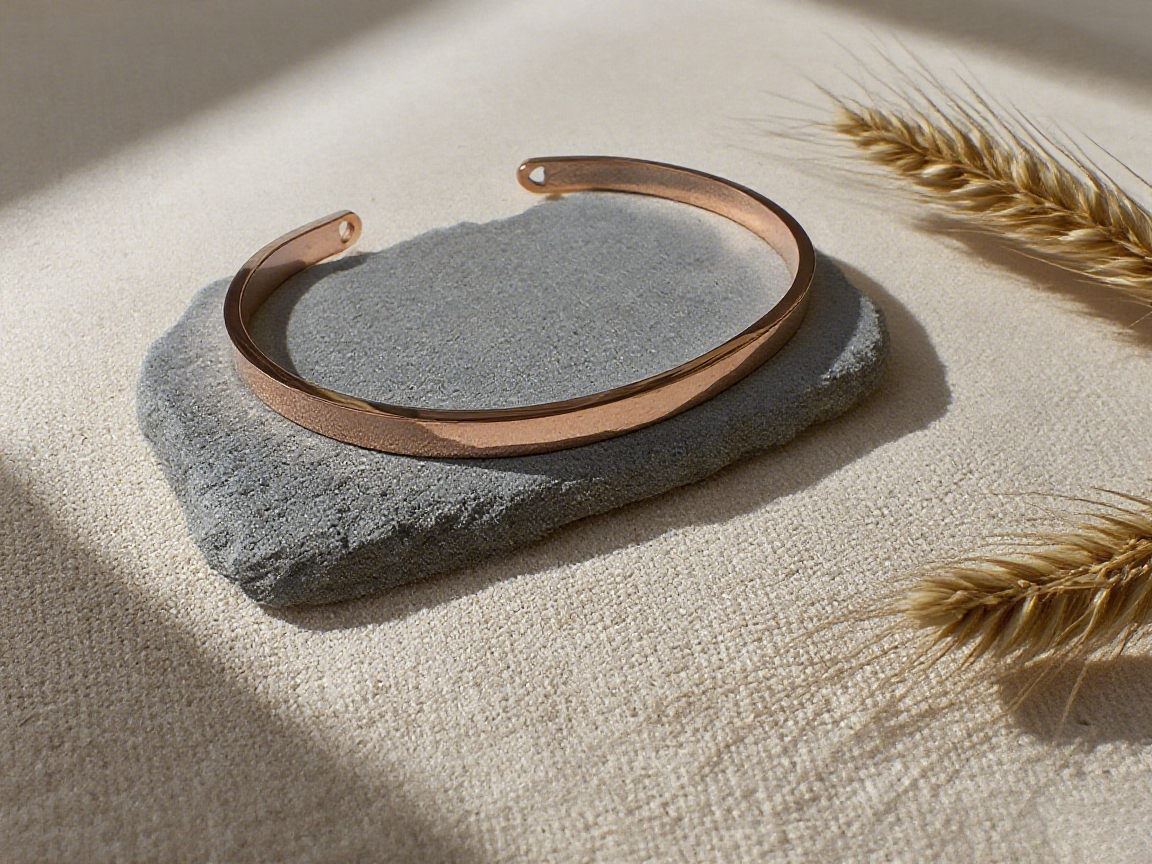 The Perfect Gift for Him & Her | Custom Heart Stainless Steel Bangle | Minimalist Love, Personalized Touch - RoseGold