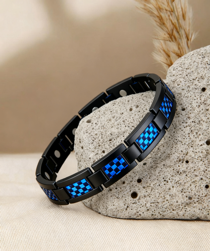The Perfect Gift for Him & Her | TG Titanium Anti-Static Bracelet | Luxury Style Meets Everyday Wellness - Fiber