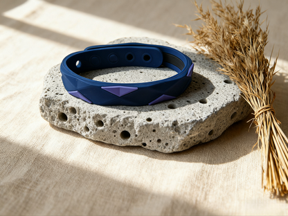 The Perfect Gift for Him & Her | Flat Anti-Static Bracelet | Bold Style Meets Everyday Comfort - Blue