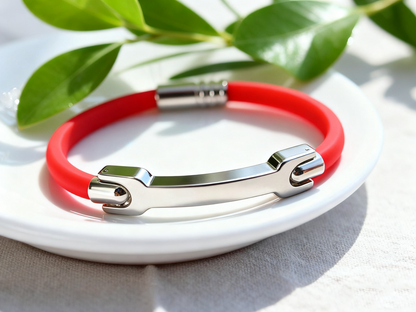 The Perfect Gift for Him, Her & Everyone | RS Anti-Static Bracelet | Fashion Meets Function in a Unisex Design - RedSilver