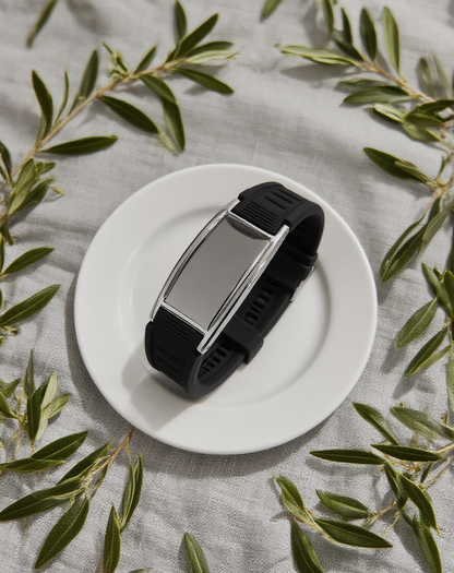 The Perfect Gift for Him & Her | Blaxer 2.0 Anti-Static Bracelet | Stylish Design Meets Everyday Wellness - Short BlackSilver