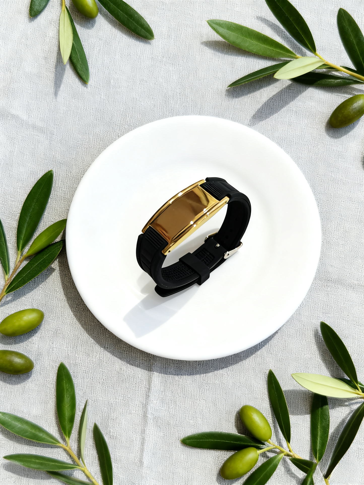 The Perfect Gift for Him & Her | Blaxer 2.0 Anti-Static Bracelet | Stylish Design Meets Everyday Wellness - Short BlackGold