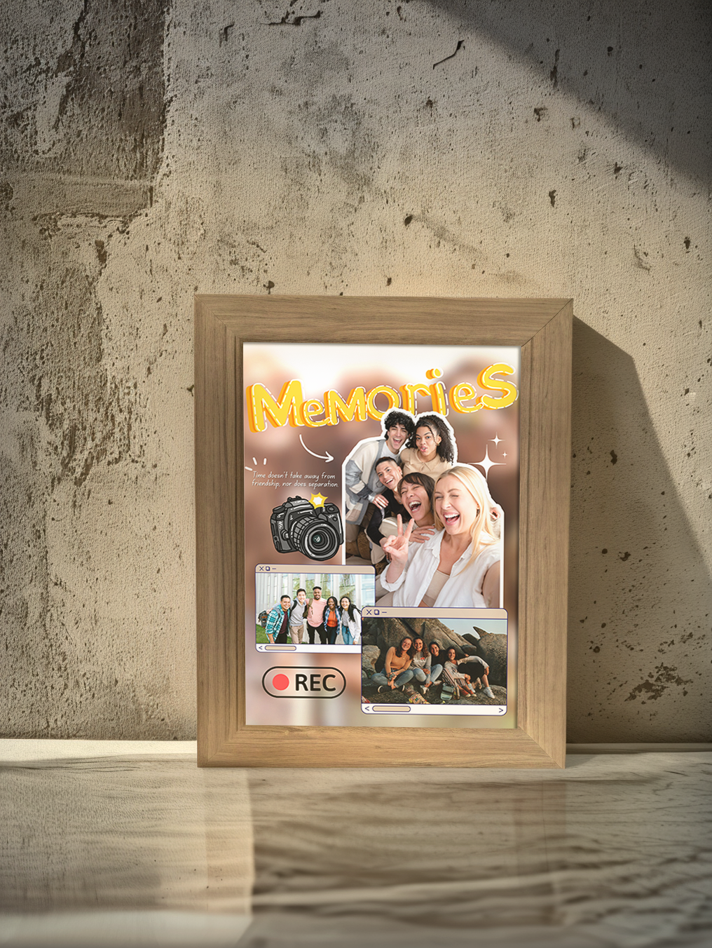 Appreciation Gift Custom Farewell Memory Photo Light Frame