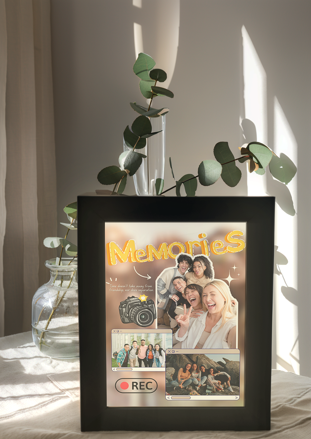 Appreciation Gift Custom Farewell Memory Photo Light Frame