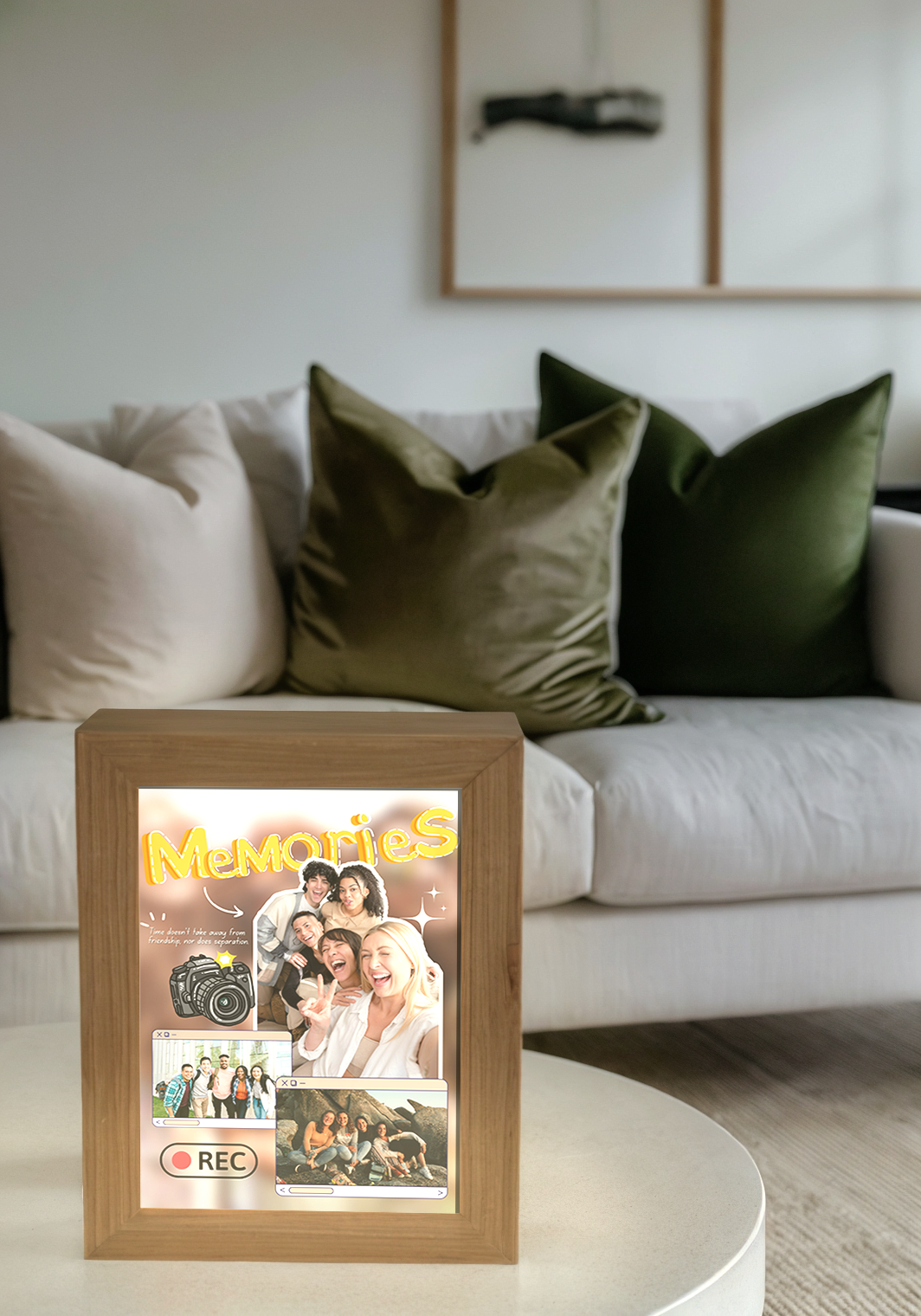 Appreciation Gift Custom Farewell Memory Photo Light Frame