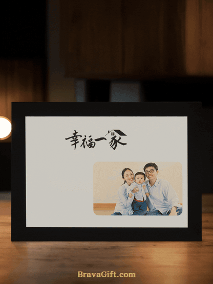 Autumn Family Portrait Photo Light Frame