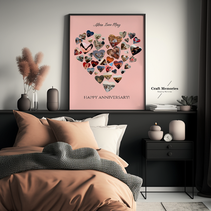 Custom Love Shape Photo Design Frame | A Memory Within Memories