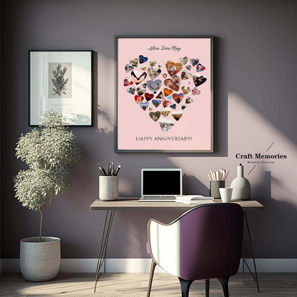 Custom Love Shape Photo Design Frame | A Memory Within Memories