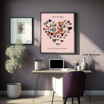Custom Love Shape Photo Design Frame | A Memory Within Memories