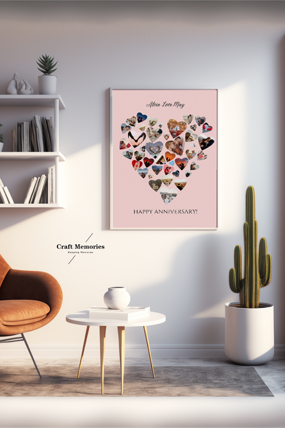 Custom Love Shape Photo Design Frame | A Memory Within Memories