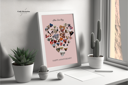 Custom Love Shape Photo Design Frame | A Memory Within Memories