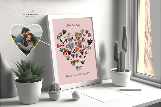 Custom Love Shape Photo Design Frame | A Memory Within Memories