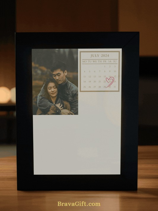 Cool Couple Calendar Photo Light Frame