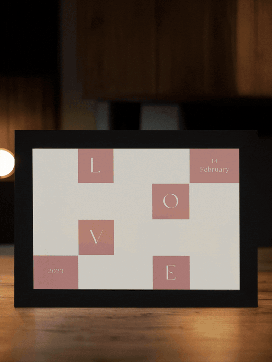 LOVE Sweet Couple Photo Light Frame