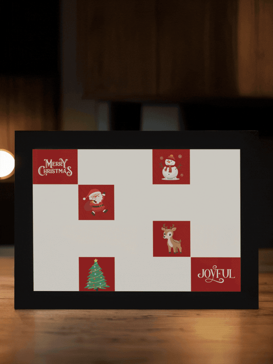 Christmas Gift More Joyful Present Photo Light Frame