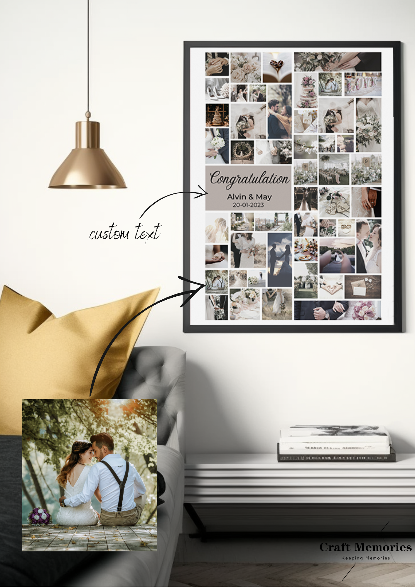 Custom Portrait Multi Photo Design Frame | A Memory Within Memories