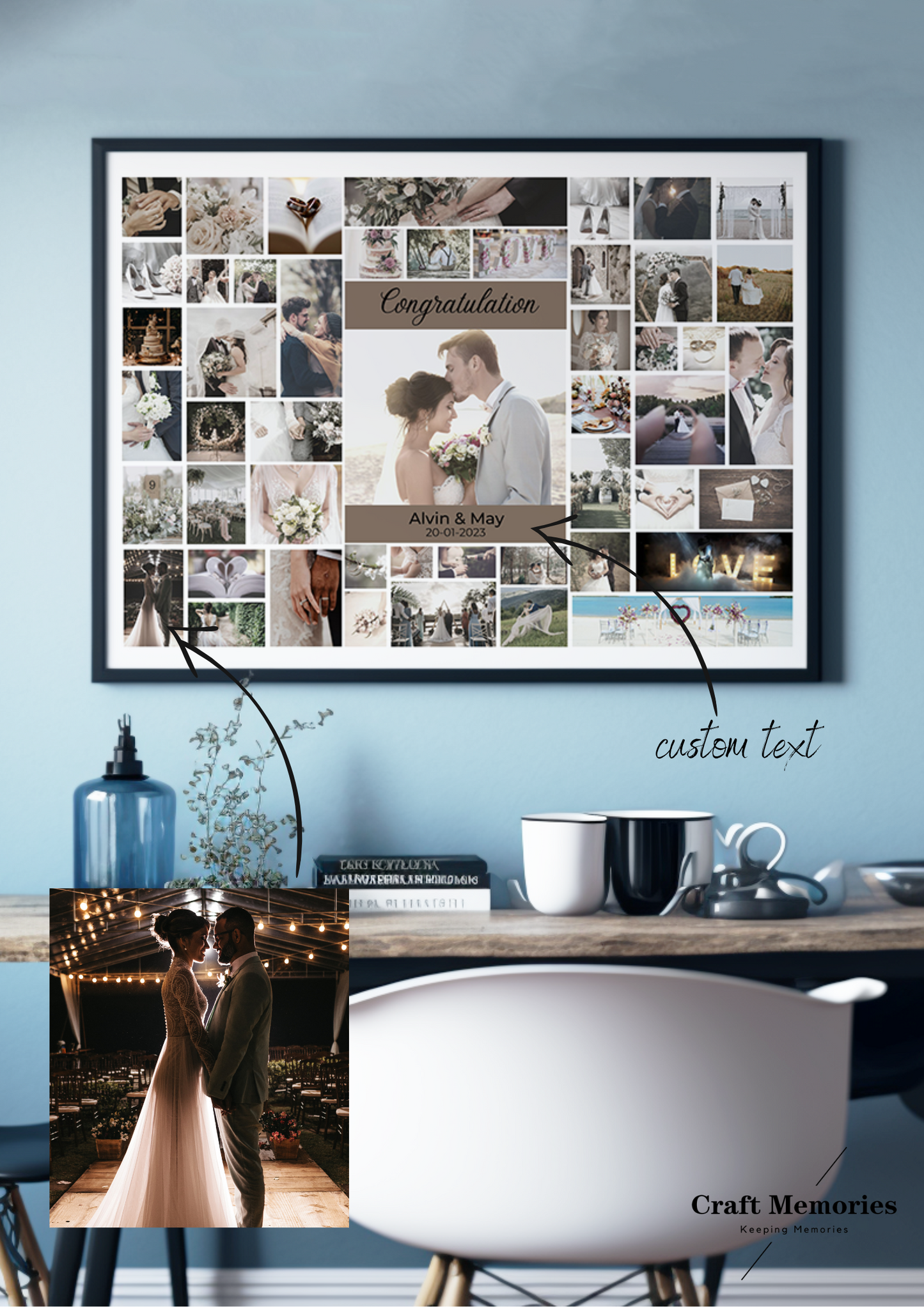 Custom Landscape Multi Photo Design Frame | A Memory Within Memories
