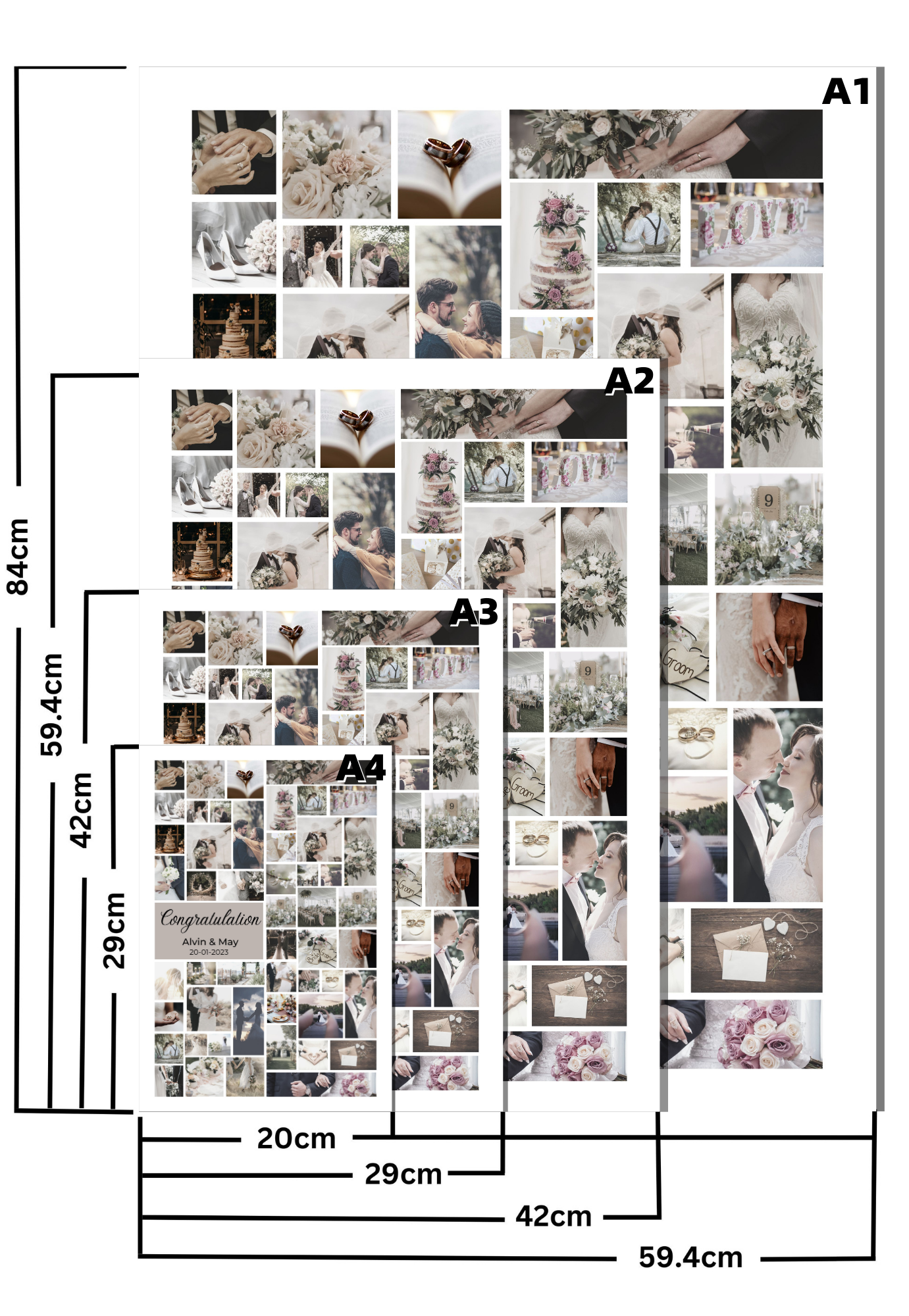 Custom Portrait Multi Photo Design Frame | A Memory Within Memories