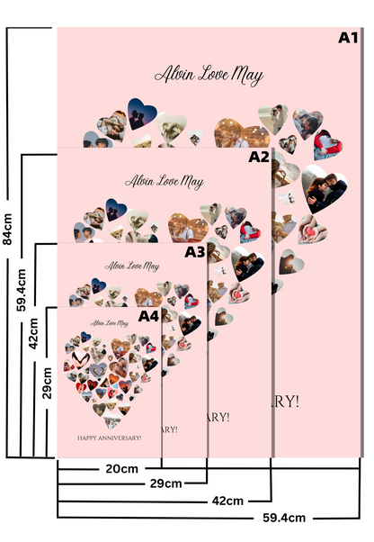 Custom Love Shape Photo Design Frame | A Memory Within Memories