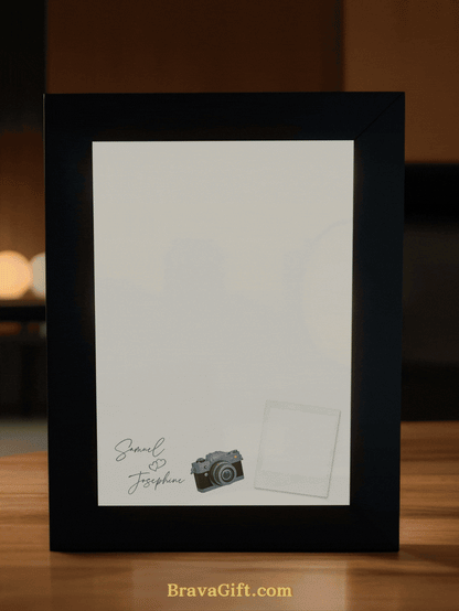 Couples Photo Camera Surprise Light Frame