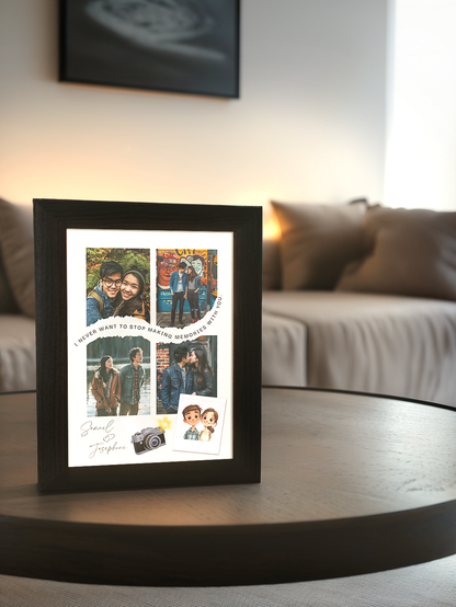 Couples Photo Camera Surprise Light Frame