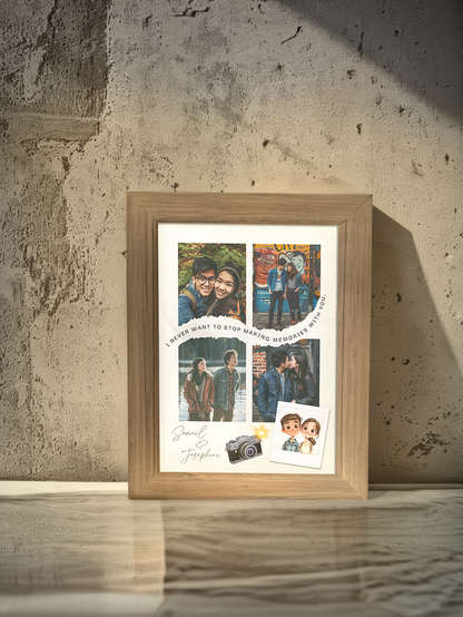 Couples Photo Camera Surprise Light Frame
