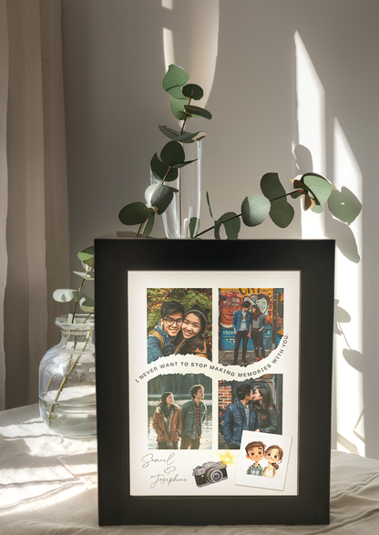 Couples Photo Camera Surprise Light Frame
