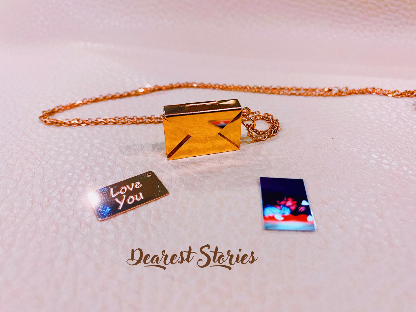 Dearest Envelope Custom Photo Necklace | A Hidden Love Story in Jewelry - Silver