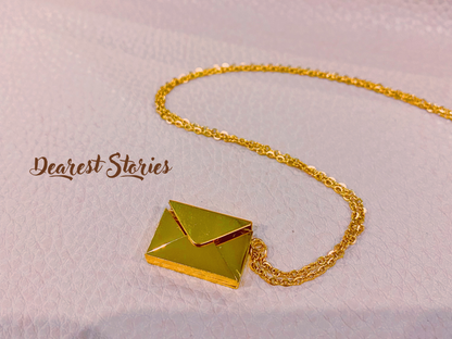 Dearest Envelope Custom Photo Necklace | A Hidden Love Story in Jewelry - Silver