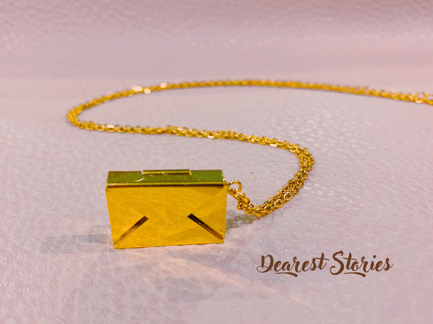 Dearest Envelope Custom Photo Necklace | A Hidden Love Story in Jewelry - Silver