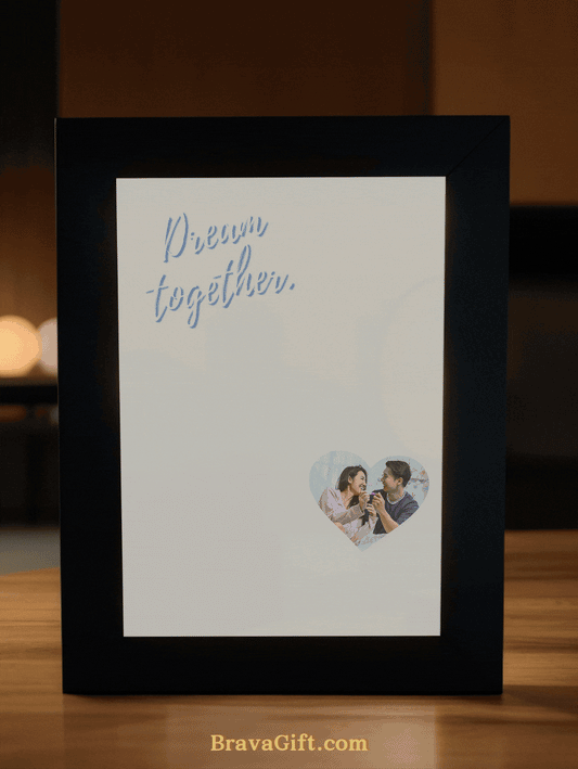 Dream Together Couple Photo Light Frame