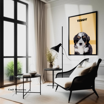Custom Pet Oil Painting Photo Frame | Turn Your Pet Into Art